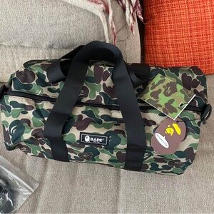 Bape Green Camouflage Duffel Bag
